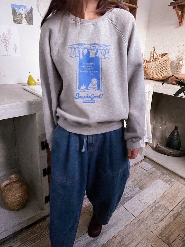 Lagrass - Korean Women Fashion - #womensfashion - Windy Sweatshirt - 8