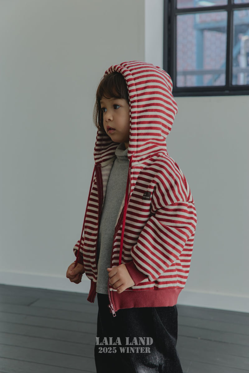 Lalaland - Korean Baby Fashion - #babyboutiqueclothing - Willy Stripe Hoodie Zip-Up - 10