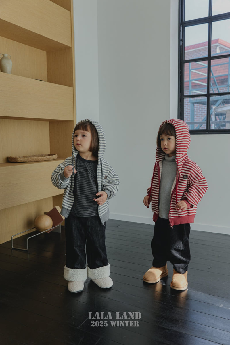 Lalaland - Korean Baby Fashion - #babyclothing - Willy Stripe Hoodie Zip-Up - 11