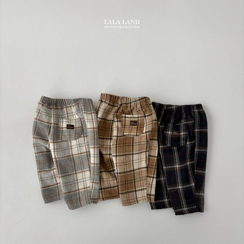 Lalaland - Korean Baby Fashion - #babyfashion - Baguette Check Pants