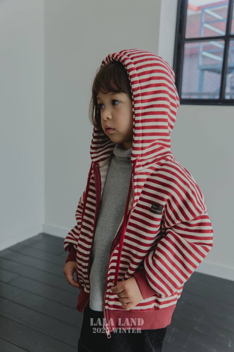 Lalaland - Korean Baby Fashion - #babyfashion - Willy Stripe Hoodie Zip-Up - 12