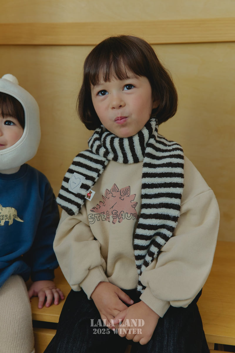 Lalaland - Korean Baby Fashion - #babyfashion - Winter Dino Sweatshirt - 4