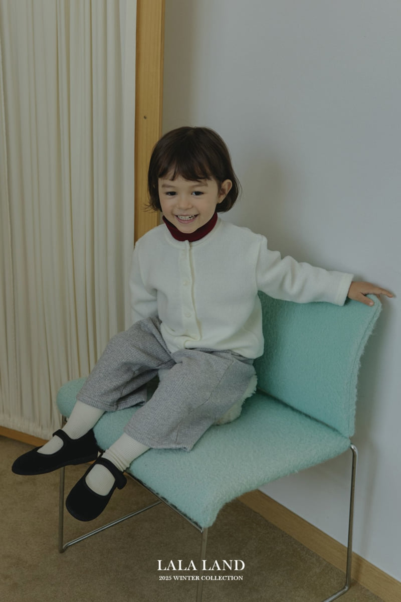 Lalaland - Korean Baby Fashion - #babygirlfashion - Pom Pom Ribbed Cardigan - 3