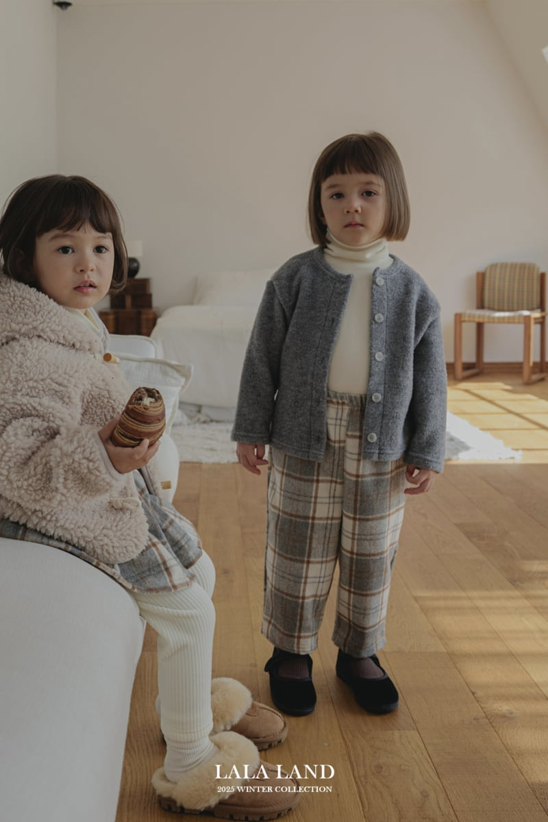 Lalaland - Korean Baby Fashion - #babygirlfashion - Pom Pom Ribbed Cardigan - 4