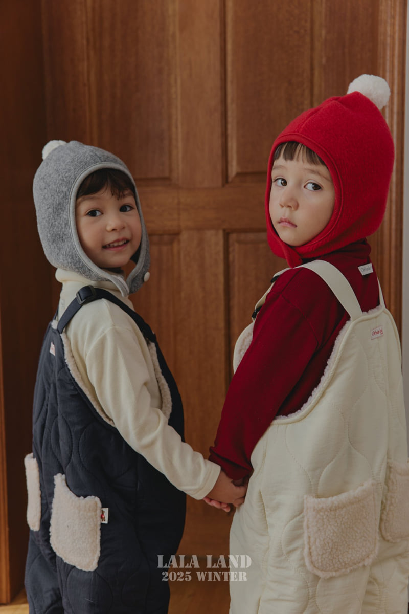 Lalaland - Korean Baby Fashion - #babylifestyle - Ski Fleece Overalls - 4