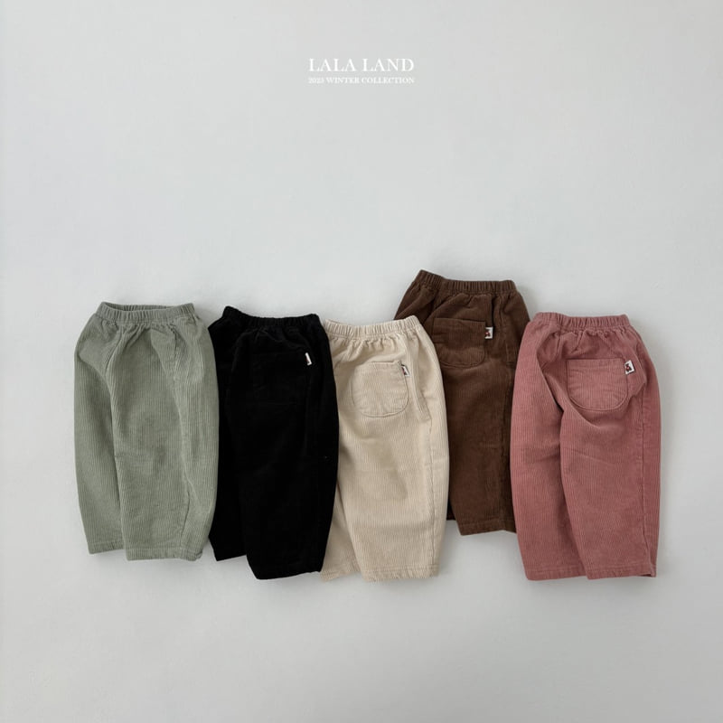 Lalaland - Korean Baby Fashion - #babyoutfit - Corduroy Fleece Pants
