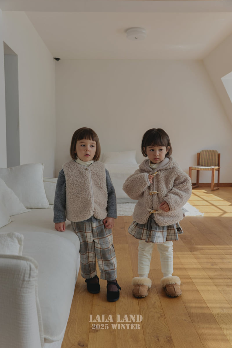 Lalaland - Korean Baby Fashion - #babyoutfit - Baguette Check Pants - 7