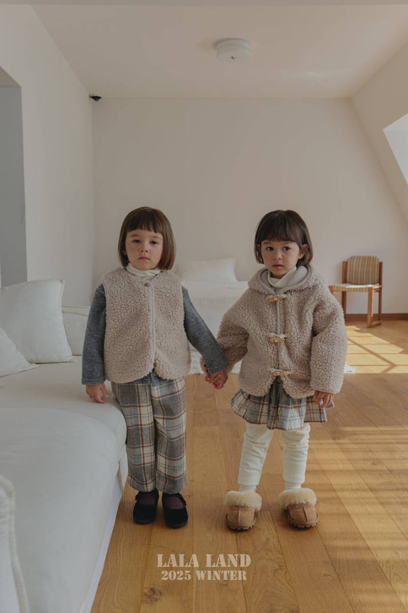 Lalaland - Korean Baby Fashion - #babyoutfit - Baguette Check Pants - 8