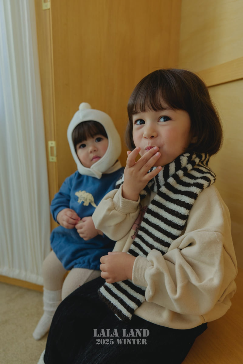 Lalaland - Korean Baby Fashion - #babyoutfit - Winter Dino Sweatshirt - 9