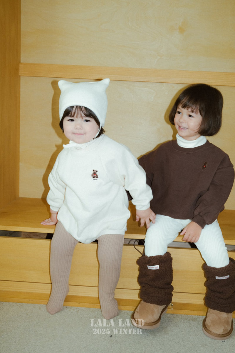 Lalaland - Korean Baby Fashion - #babyootd - Lala Bear Sweatshirt - 4