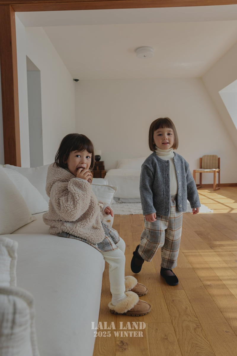 Lalaland - Korean Baby Fashion - #babyoutfit - Pom Pom Ribbed Cardigan - 7