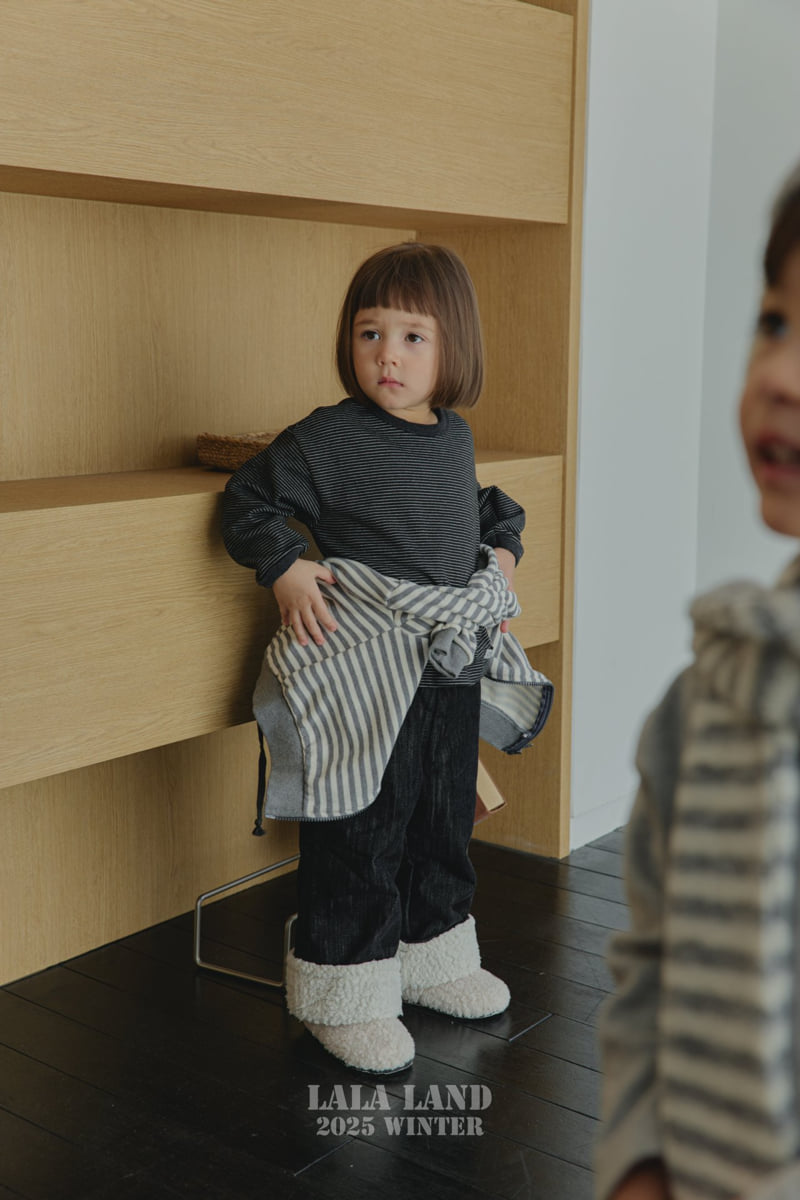 Lalaland - Korean Baby Fashion - #babyoutfit - Bear Denim Pants - 3