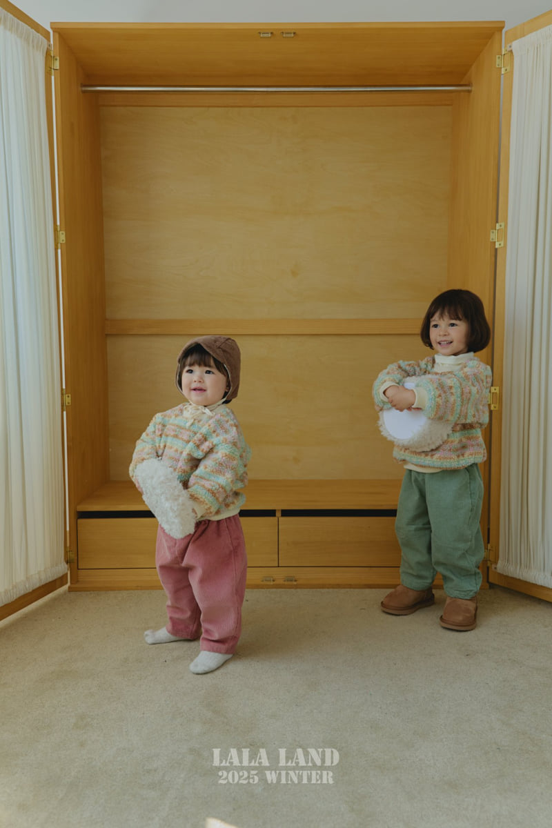 Lalaland - Korean Baby Fashion - #babywear - Corduroy Fleece Pants - 3