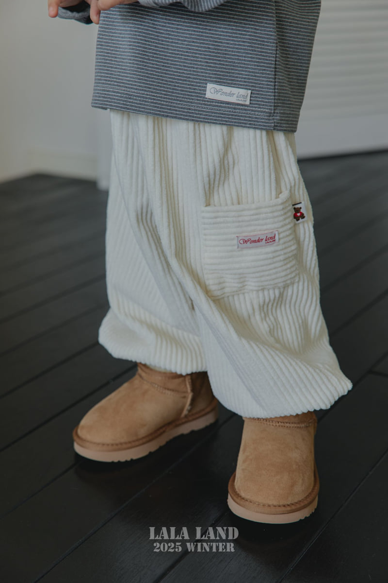 Lalaland - Korean Baby Fashion - #babywear - Corduroy Cargo Jogger Pants - 12