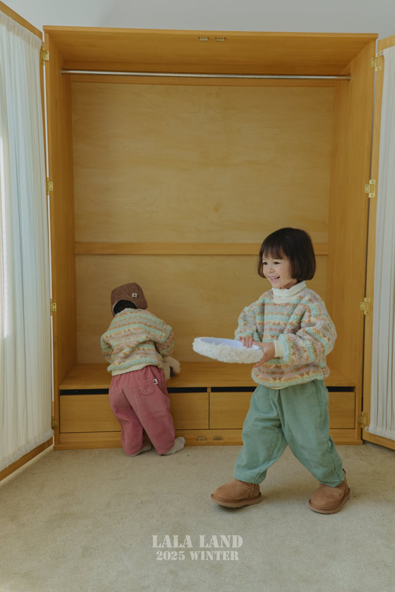 Lalaland - Korean Baby Fashion - #babywear - Corduroy Fleece Pants - 4