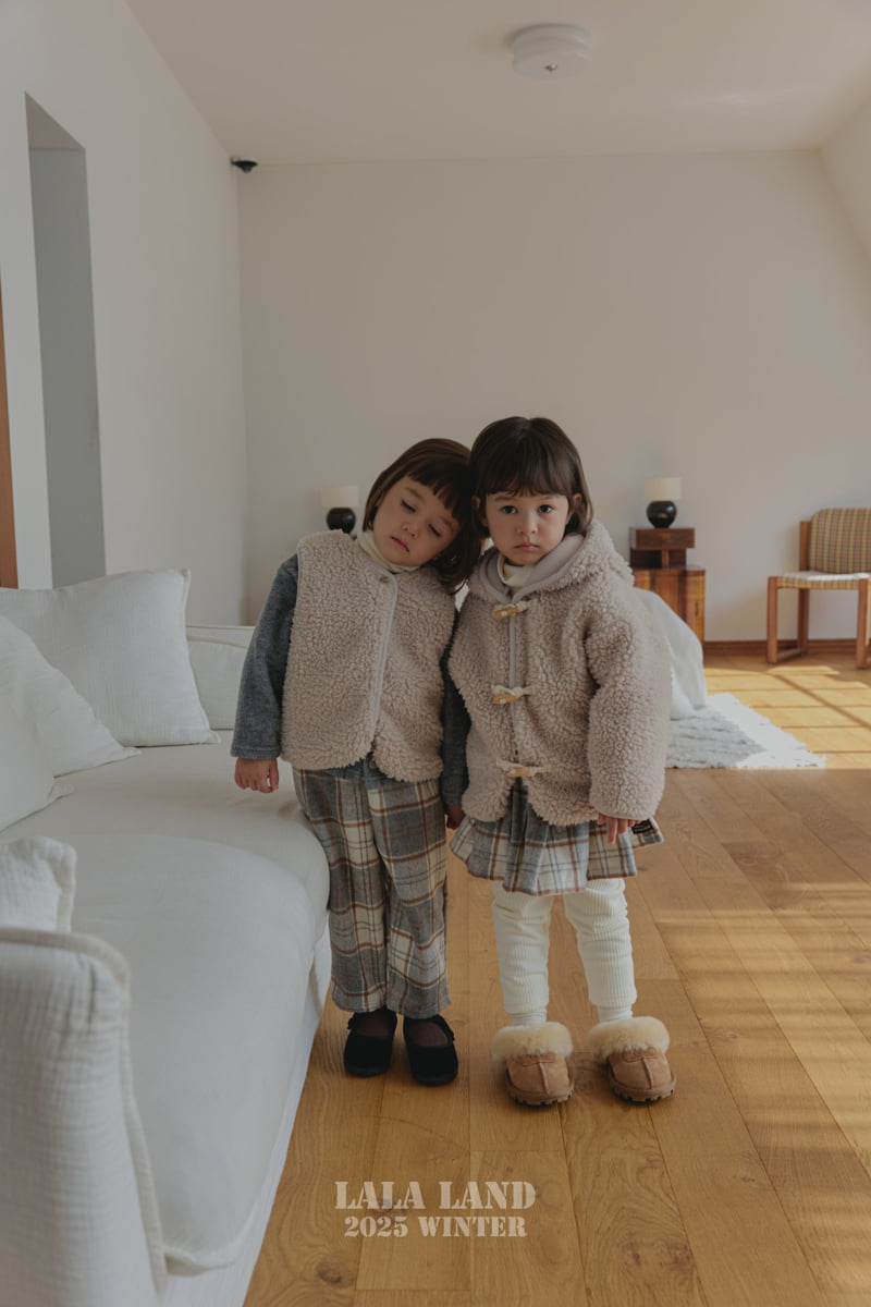 Lalaland - Korean Baby Fashion - #onlinebabyboutique - Baguette Check Pants - 10