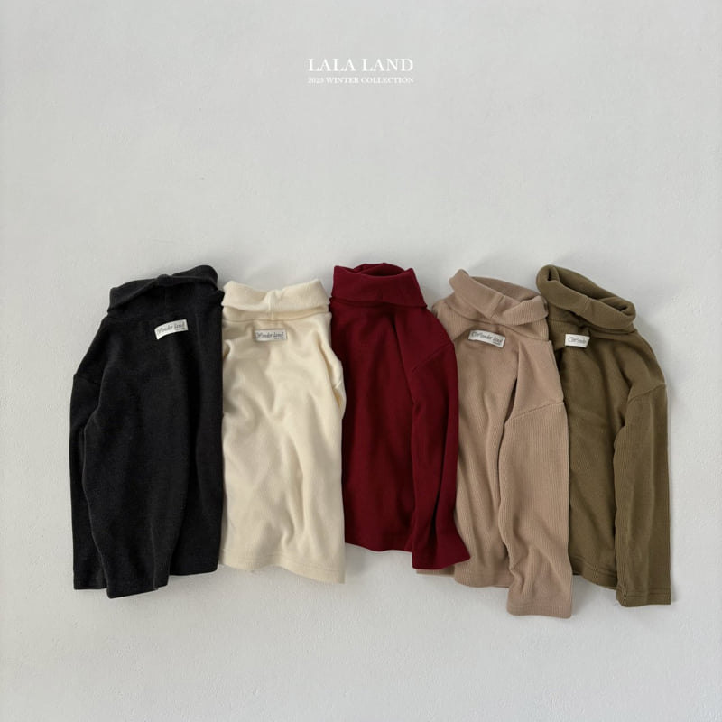 Lalaland - Korean Baby Fashion - #onlinebabyboutique - Inner Neck Turtleneck Tee