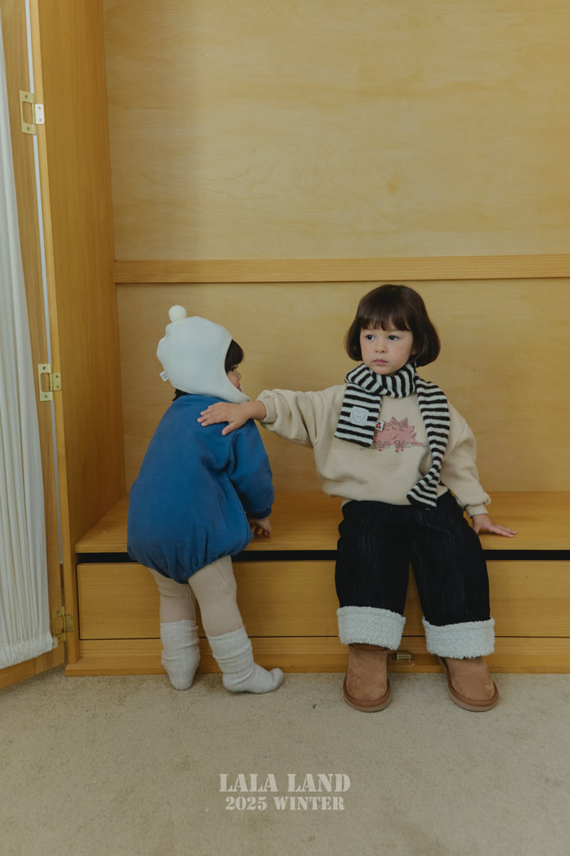 Lalaland - Korean Baby Fashion - #onlinebabyboutique - Winter Dino Sweatshirt - 12