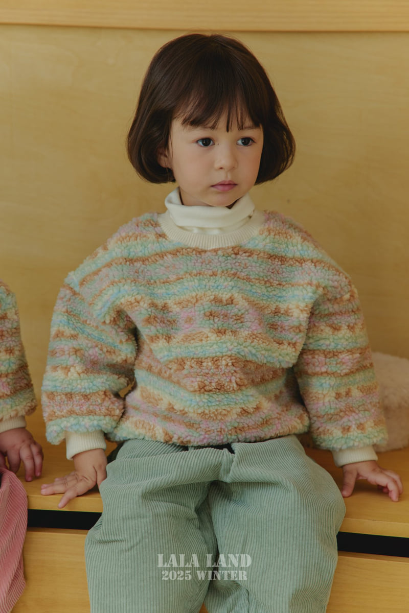 Lalaland - Korean Baby Fashion - #onlinebabyshop - Corduroy Fleece Pants - 5