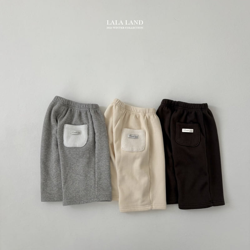 Lalaland - Korean Baby Fashion - #onlinebabyshop - Stretch Ribbed Mink Pants