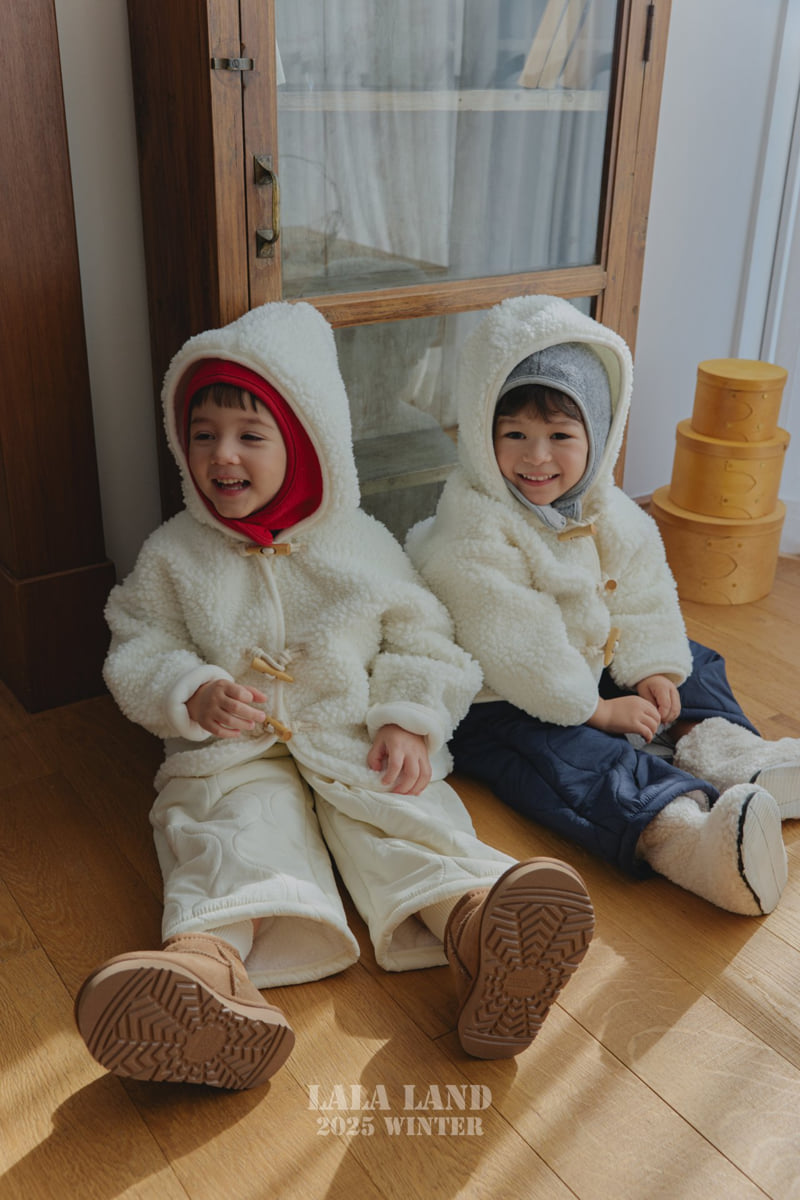 Lalaland - Korean Baby Fashion - #onlinebabyshop - Bear Hood Coat - 3