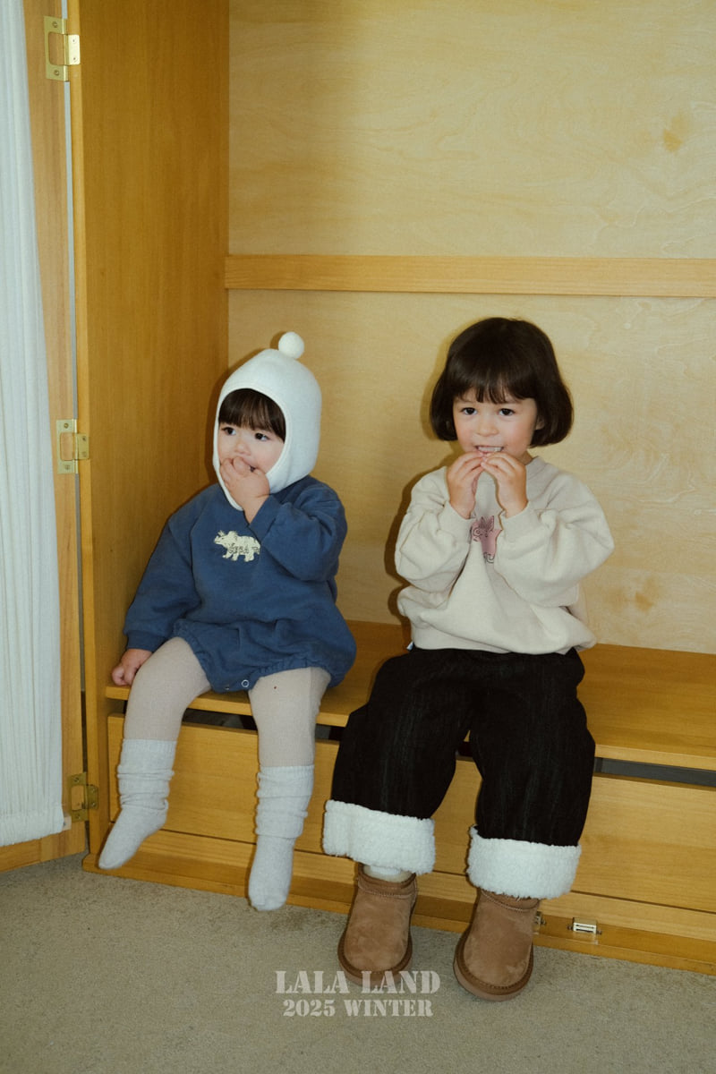 Lalaland - Korean Baby Fashion - #onlinebabyshop - Bear Denim Pants - 7
