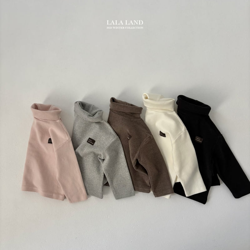 Lalaland - Korean Baby Fashion - #smilingbaby - Loose Fit Soft Turtleneck Tee