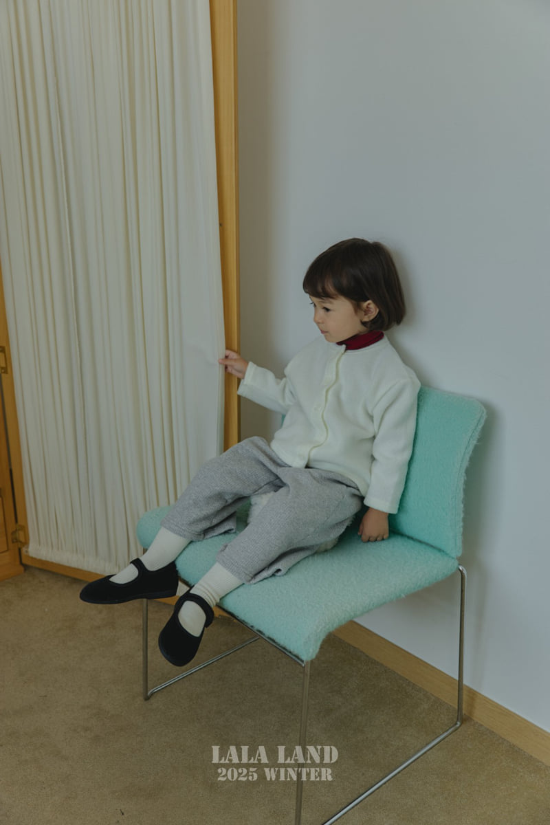 Lalaland - Korean Baby Fashion - #smilingbaby - Pom Pom Ribbed Cardigan - 12