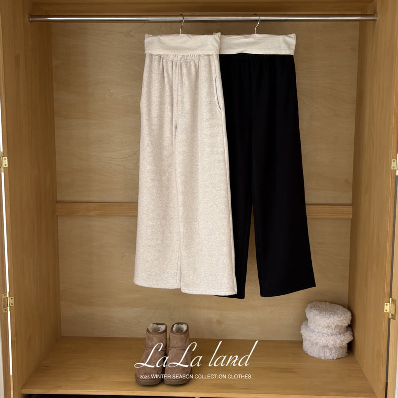 Lalaland - Korean Women Fashion - #momslook - Stretch Ribbed Mink Pants (Mom) - 10