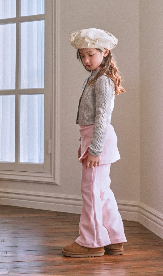 Le Bev - Korean Children Fashion - #Kfashion4kids - Creamy Skirt Pants - 5