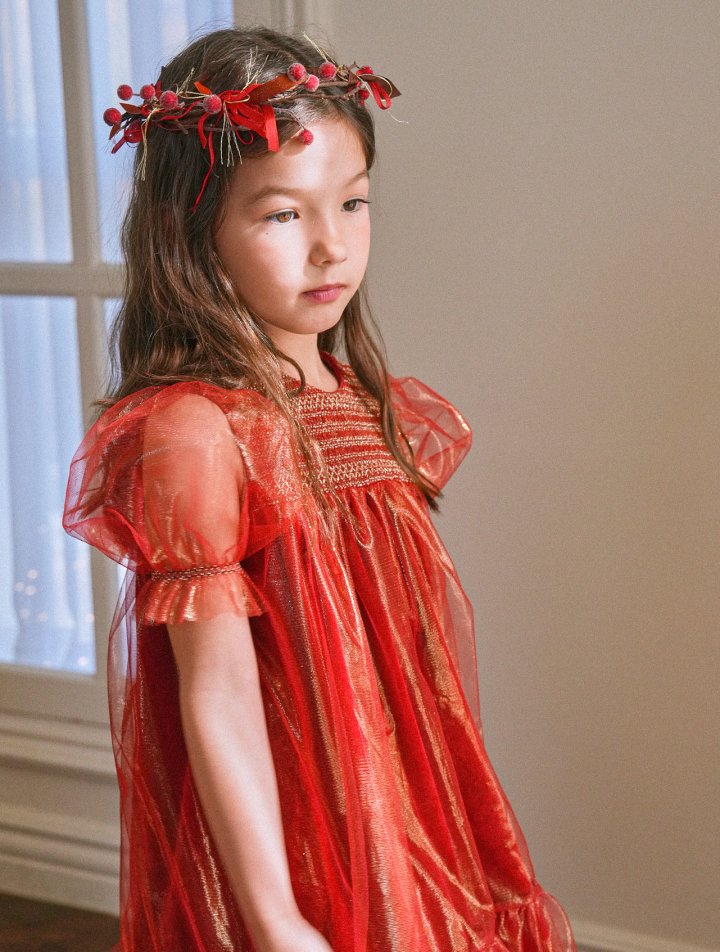 Le Bev - Korean Children Fashion - #childofig - Lavella Gold Pearl One-piece - 5