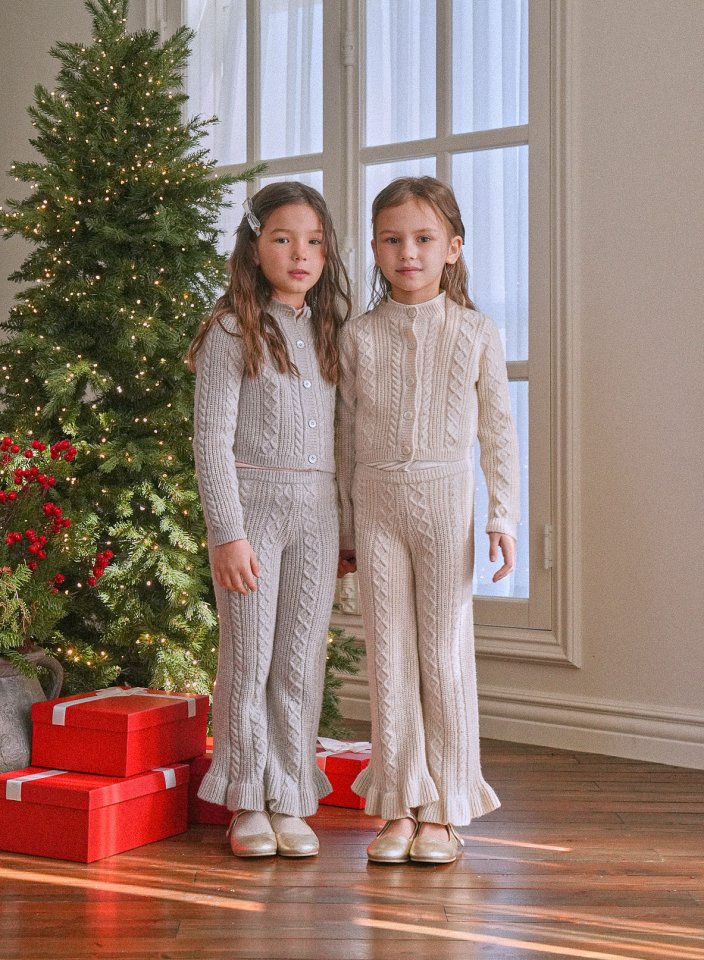 Le Bev - Korean Children Fashion - #childofig - Glyn Pearl Knit Pants - 6