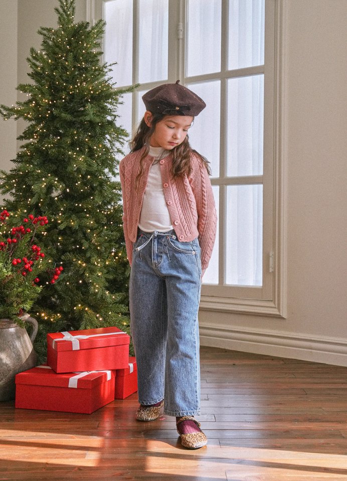 Le Bev - Korean Children Fashion - #designkidswear - String Denim Pants - 8