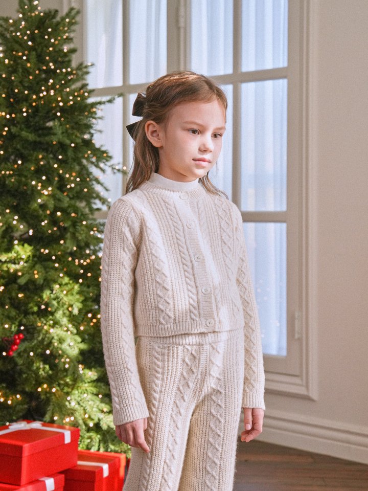 Le Bev - Korean Children Fashion - #fashionkids - Glyn Pearl Knit Cardigan - 5
