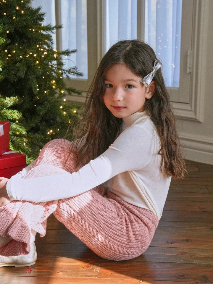 Le Bev - Korean Children Fashion - #fashionkids - Glyn Pearl Knit Pants - 11
