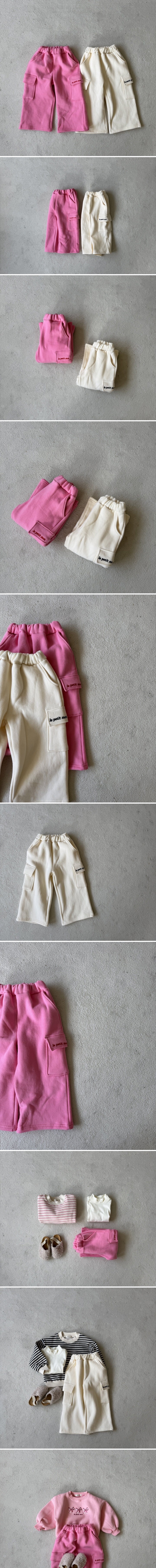 Le petitmot - Korean Children Fashion - #prettylittlegirls - Easy Cargo Pants - 2