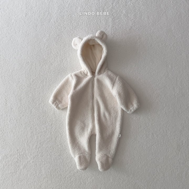 Lindo - Korean Baby Fashion - #babyclothing - Bebe Milk Bear Hood Suit - 4