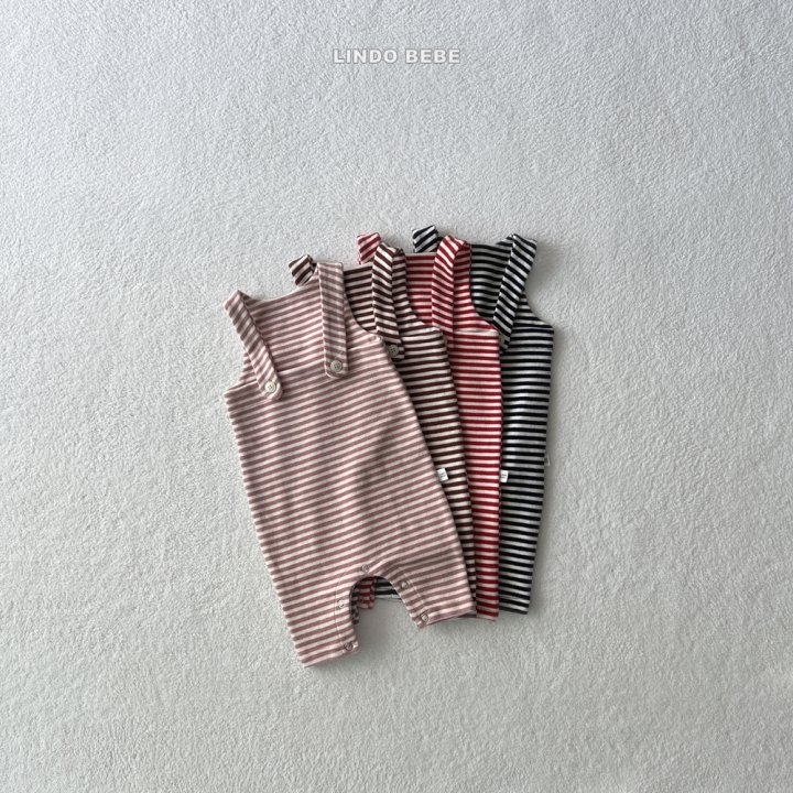 Lindo - Korean Baby Fashion - #babyfever - Bebe Stripe Papillon Suit - 8