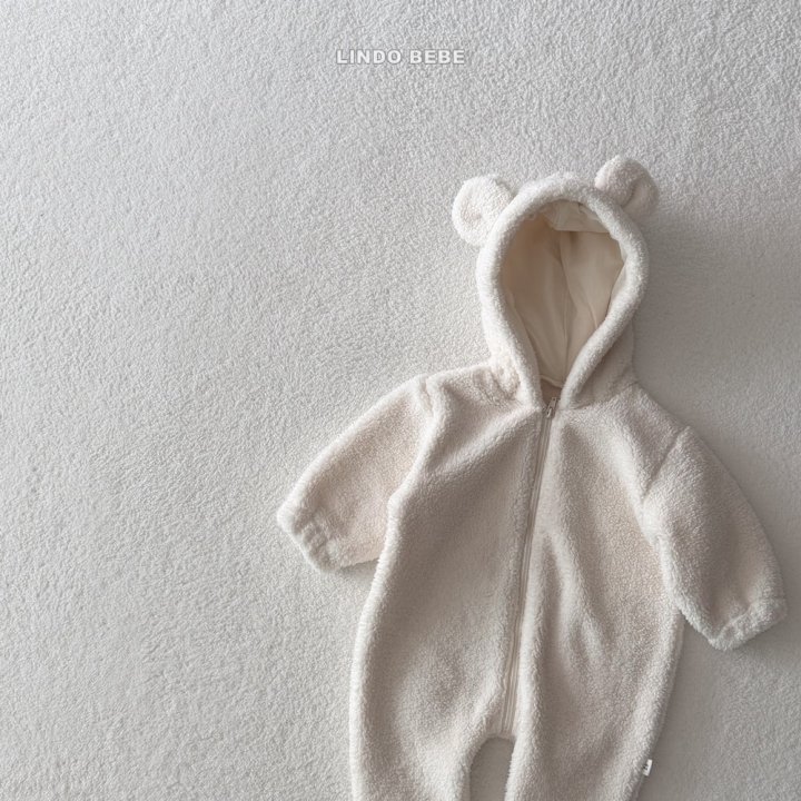 Lindo - Korean Baby Fashion - #babygirlfashion - Bebe Milk Bear Hood Suit - 6