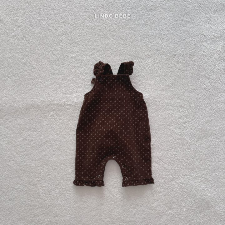 Lindo - Korean Baby Fashion - #babylifestyle - Bebe Flower Frill Suspender Pants - 3