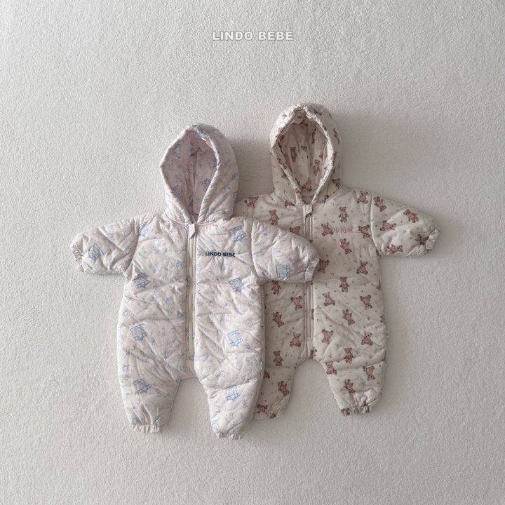 Lindo - Korean Baby Fashion - #babylifestyle - Bebe Bear Bear Hood Baby Suit
