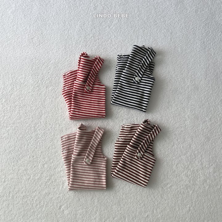 Lindo - Korean Baby Fashion - #babyoninstagram - Bebe Stripe Papillon Suit - 11