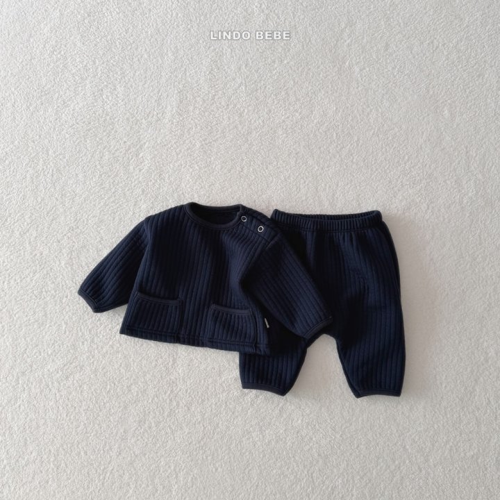 Lindo - Korean Baby Fashion - #babyoninstagram - Bebe Warm Mono Binding Set - 3