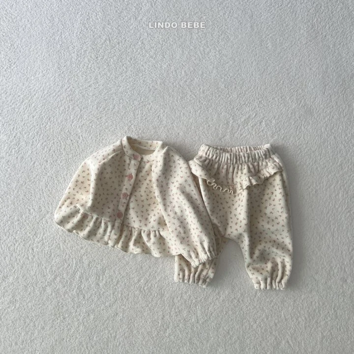 Lindo - Korean Baby Fashion - #babyoninstagram - Bebe Below Cardigan (Floral) - 9