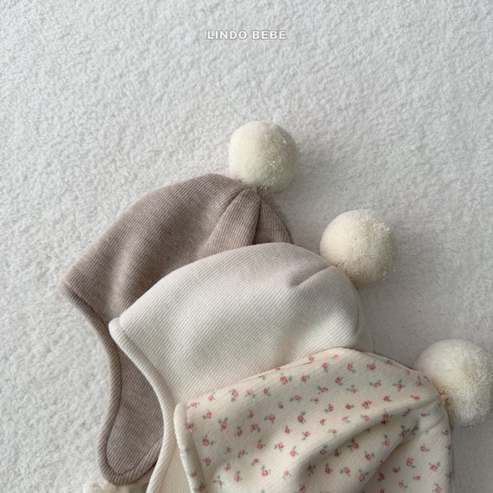 Lindo - Korean Baby Fashion - #babyoninstagram - Bebe Pom Pom Bonnet - 2