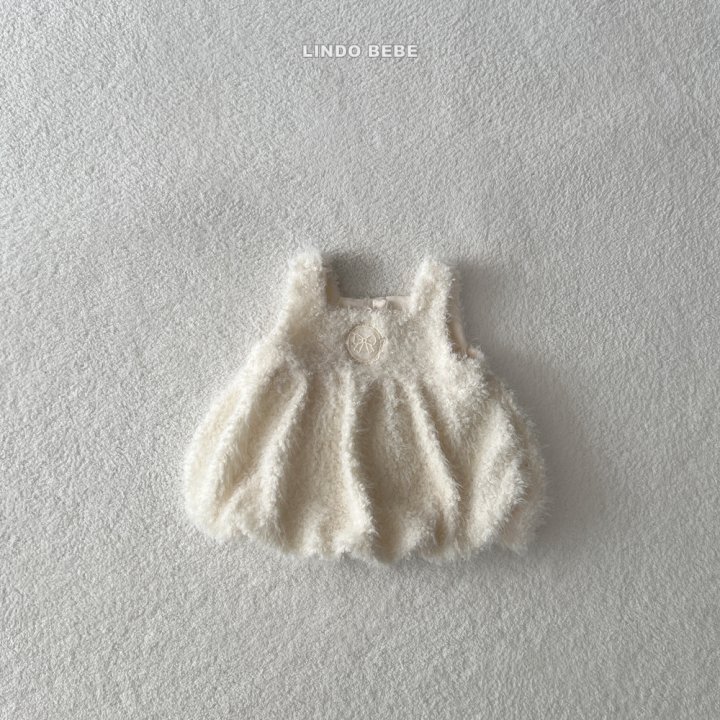 Lindo - Korean Baby Fashion - #babyootd - Bebe Fluffy Balloon One-piece - 2