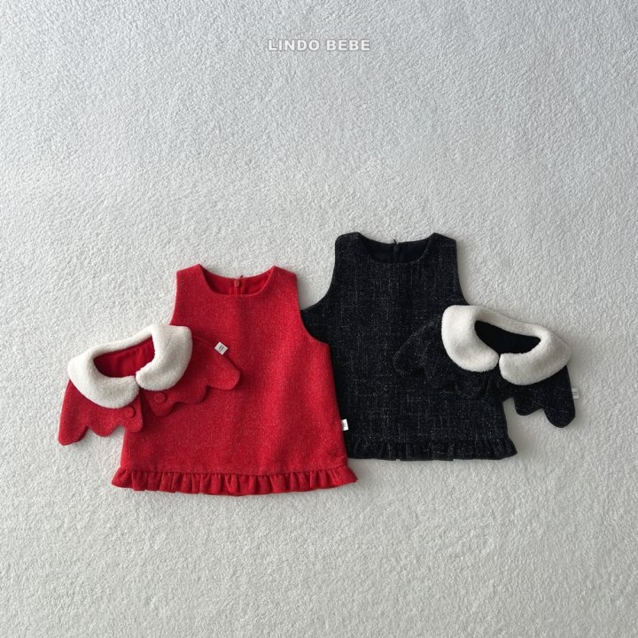 Lindo - Korean Baby Fashion - #babyootd - Bebe Holly One-piece (Cape Set)