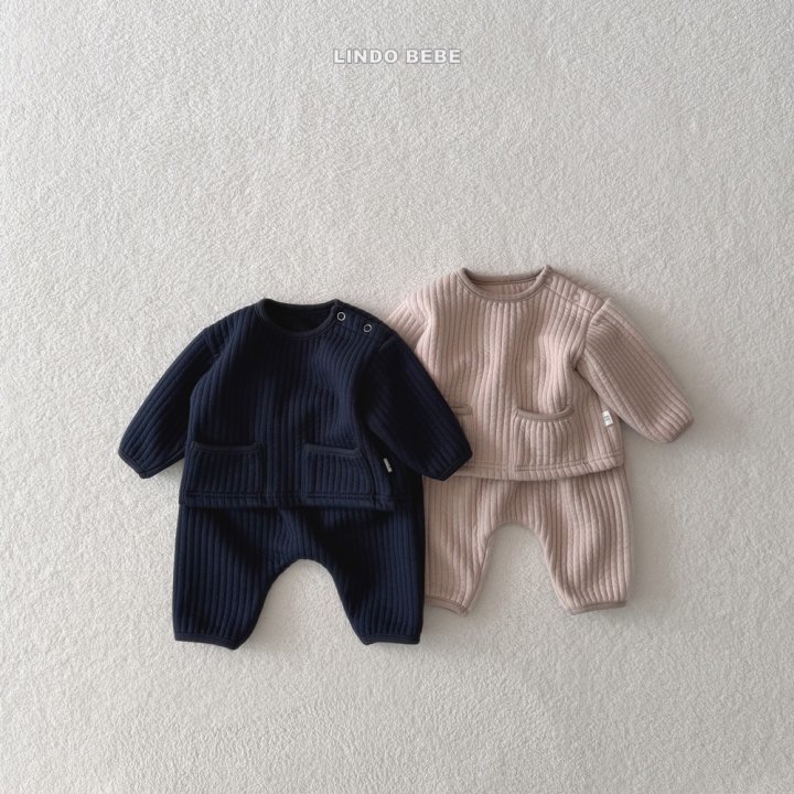Lindo - Korean Baby Fashion - #babyoninstagram - Bebe Warm Mono Binding Set - 4
