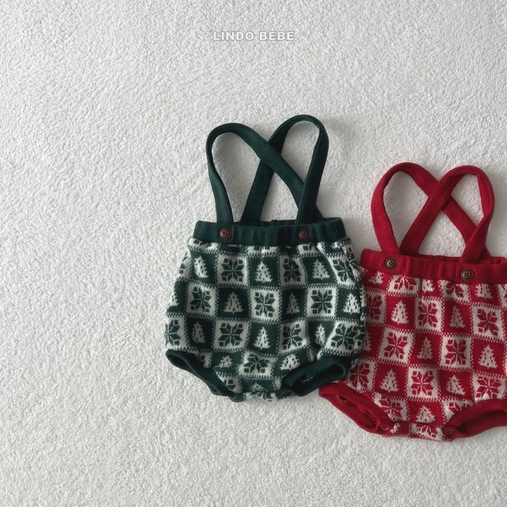 Lindo - Korean Baby Fashion - #babyoutfit - Bebe Merry Suspender Suit - 2