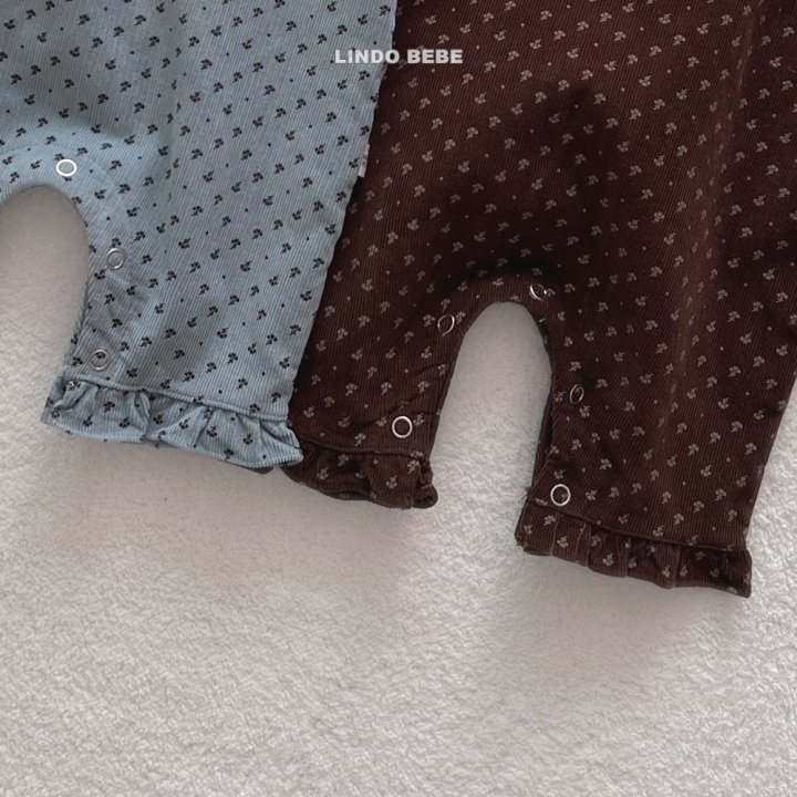 Lindo - Korean Baby Fashion - #babyoutfit - Bebe Flower Frill Suspender Pants - 6